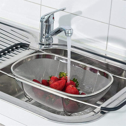 Stainless Steel Colander Oval Shape Big Size